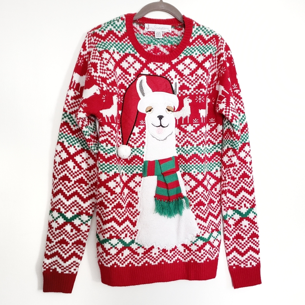 Ugly Sweater Drunk Llama